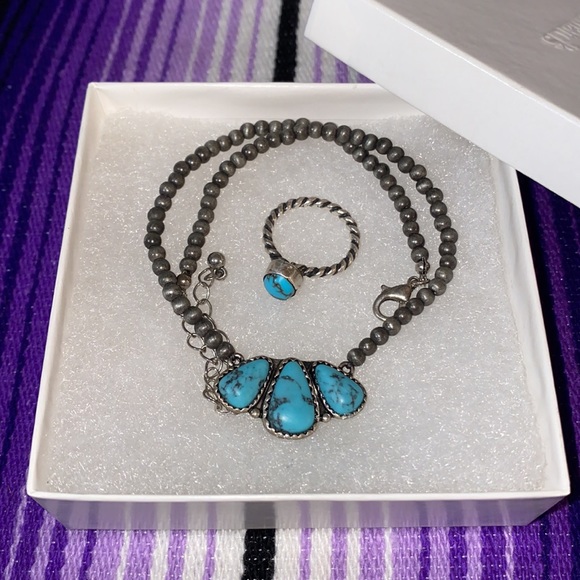 Turquoise Choker & Ring! - Picture 4 of 4